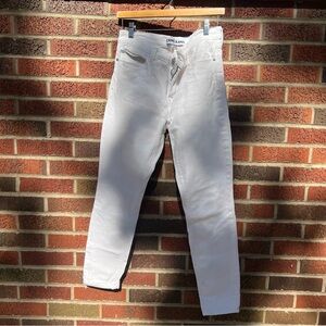 Express Jeans White Mid Rise Legging Jeggings Skinny Fit Jeans